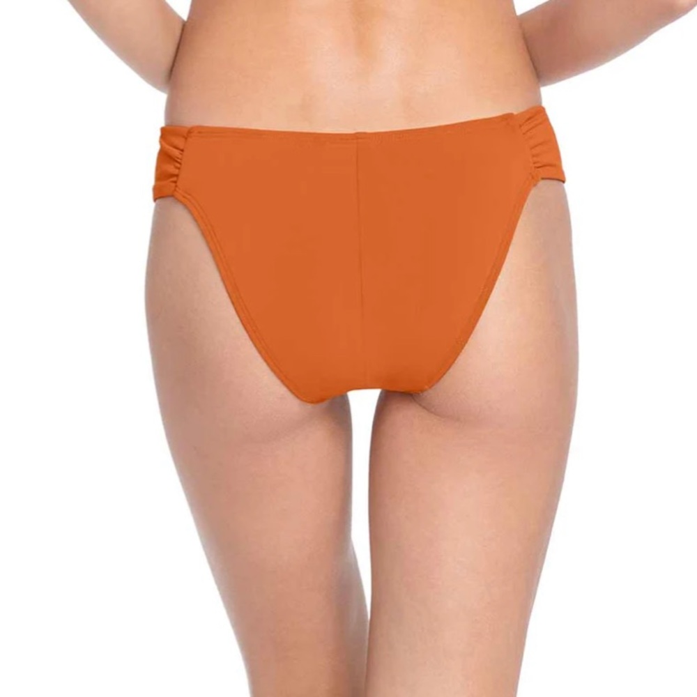 ROBIN PICCONE AVA BURNT ORANGE HIGH LEG BOTTOM Sz XS - Picture 2 of 9
